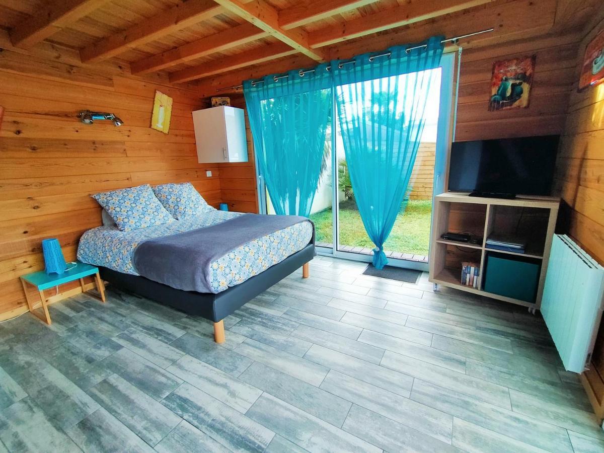 GÎTE LE PADDLE 2 pers 15 min océan 35 min Bordeaux jardin parking wifi Brach Buitenkant foto