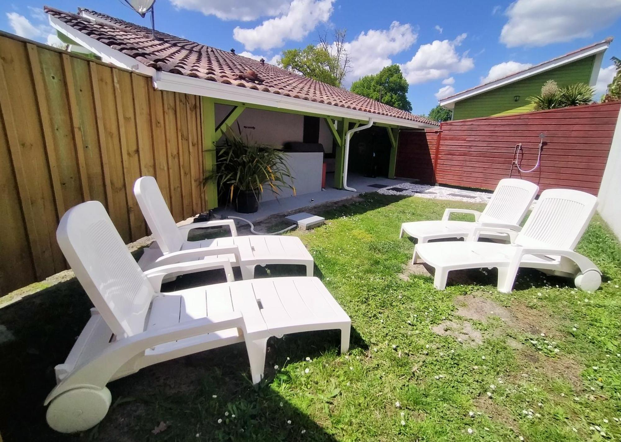 GÎTE LE PADDLE 2 pers 15 min océan 35 min Bordeaux jardin parking wifi Brach Buitenkant foto