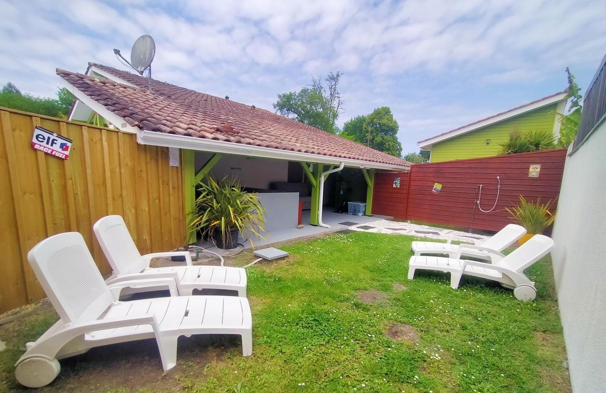 GÎTE LE PADDLE 2 pers 15 min océan 35 min Bordeaux jardin parking wifi Brach Buitenkant foto